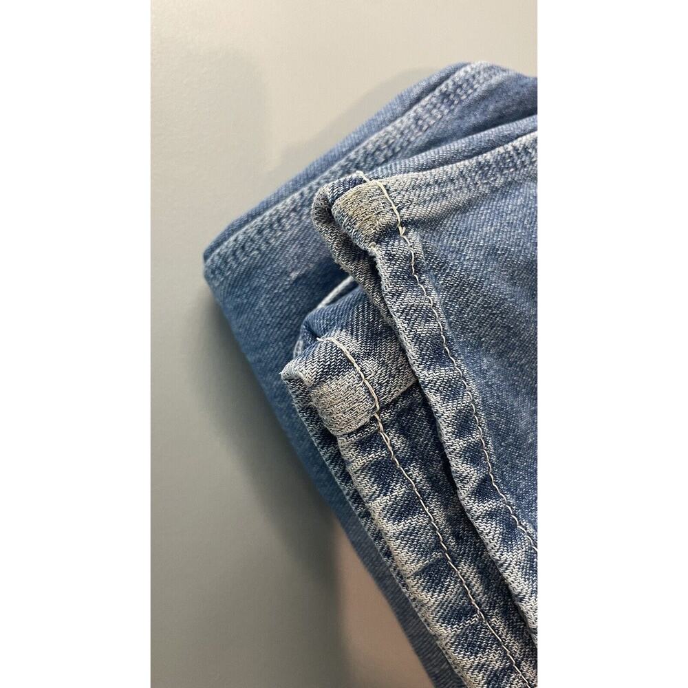 Dickies Bib Overalls Denim Carpenter Workwear Baggy USA Conductor Blue Men 40x32 - Picture 11 of 12